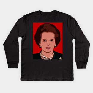 margaret thatcher Kids Long Sleeve T-Shirt